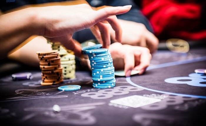 Casino Table With Chips