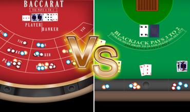 Baccarat Vs. Blackjack