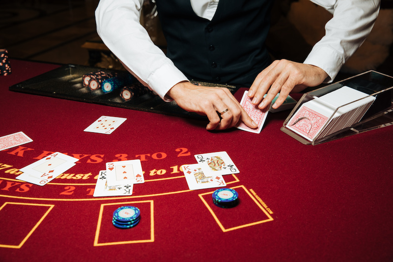 blackjack table