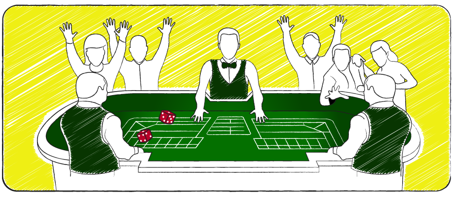 People playing Craps