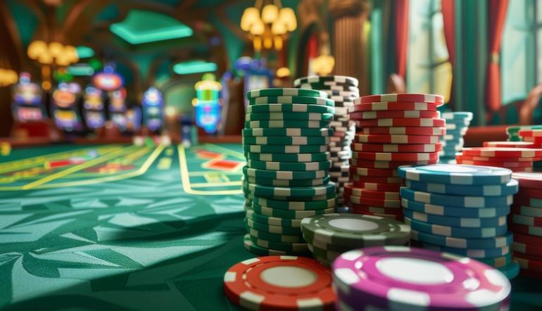 Baccarat table