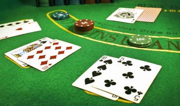 Blackjack table