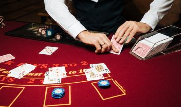 Blackjack table