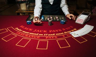 Blackjack table