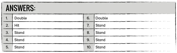 how to play soft 18 blackjack quiz answers