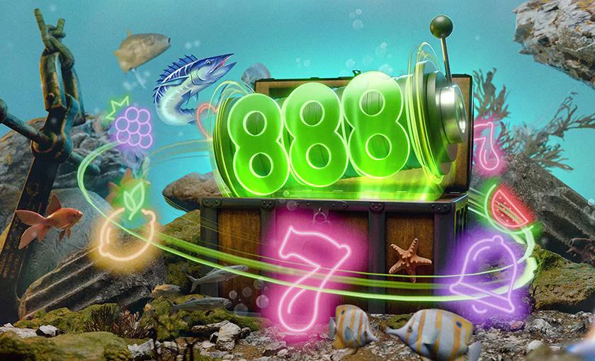 Interfaz promocional de 888casino mostrando ofertas de bonos en dispositivo móvil